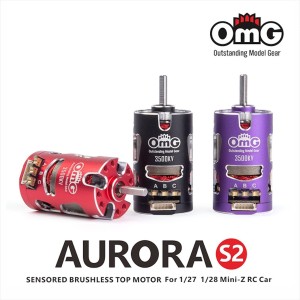 OMG-MT-AURORA-S2-5500KV Sensored brushless top motor for 1/27 and 1/28 Mini-Z RC Car