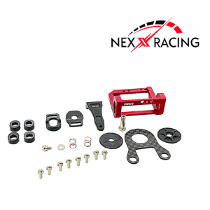 NX-408-B Nexx Racing Motor Mount For MR04 Nero