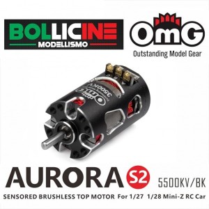 OMG-MT-AURORA-S2-2500KV Motore Brushless Nero 1:28