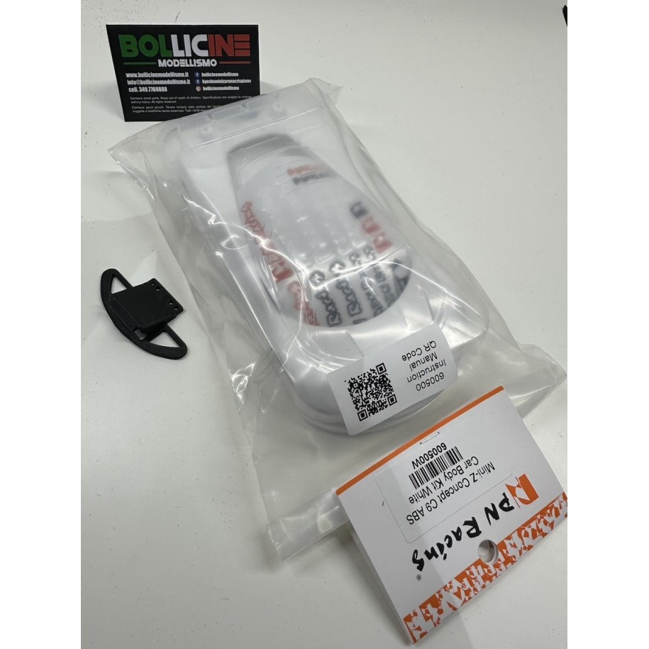 Kit Pn Racing  Concept C9 ABS CAR Body + Supporto per carrozzeria Sauber C9 in stampa Nera