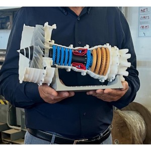 Motore Turbo Jet in stampa 3D personalizzabile