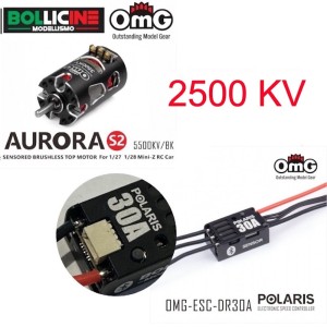 POLARIS DR-30A Sensored Brushless + OMG-MT AURORA-S2-2500KV Sensored