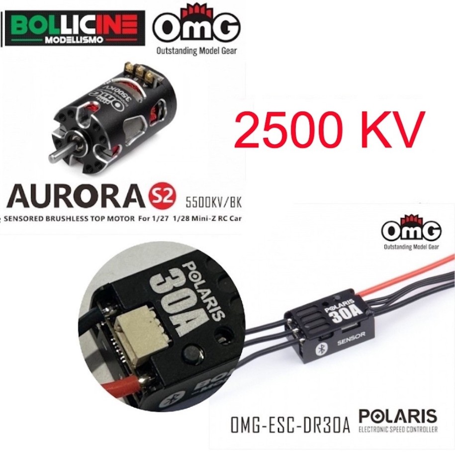 POLARIS DR-30A Sensored Brushless + OMG-MT AURORA-S2-2500KV Sensored