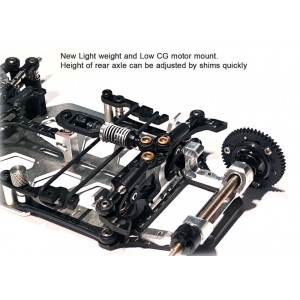 MRV 1:28 V-Link RWD Chassis + ESC Brushless 20A SensorLess + Motore BRUSHLESS 3500KV + A06CLS V2 BLACK