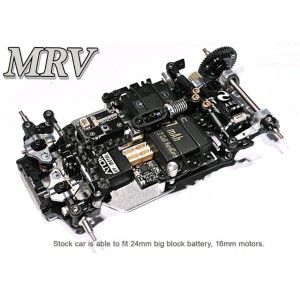 MRV 1:28 V-Link RWD Chassis + Combo Hobbywing Mini28 1626SD 3500kV + AGFRC A06CLS V2 BLACK