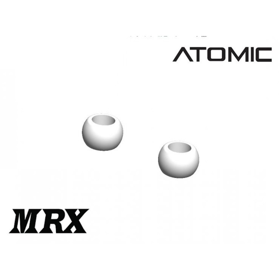 MRV, MRX Front Arm pivot Balls (White POM- 2 pcs)
