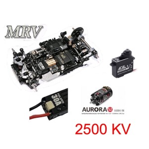 MRV 1:28 V-Link RWD Chassis + NEW POLARIS DR-30A Sensored + OMG-MT-AURORA-S2-2500KV + AGFRC A06CLS V2 BLACK