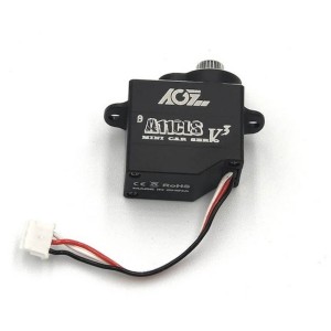AGF-RC A11CLS V3 PROGRAMMABLE SERVO METAL CASE FOR MINI SCALE CARS (BLACK)