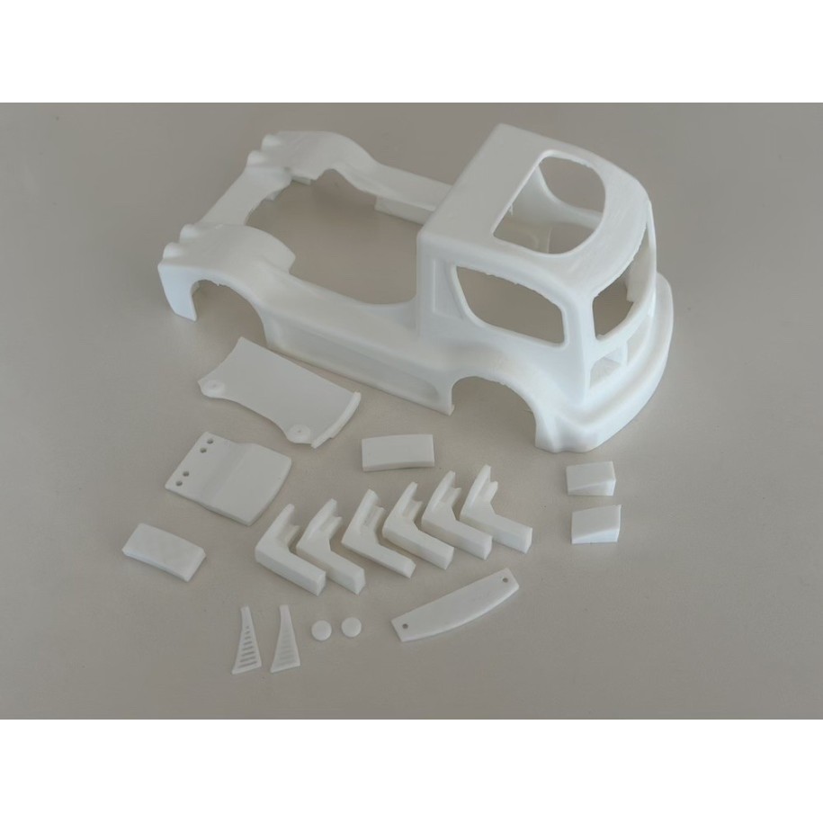 Tir in stampa 3D ad alta risoluzione 1:28 passo 98mm + accessori