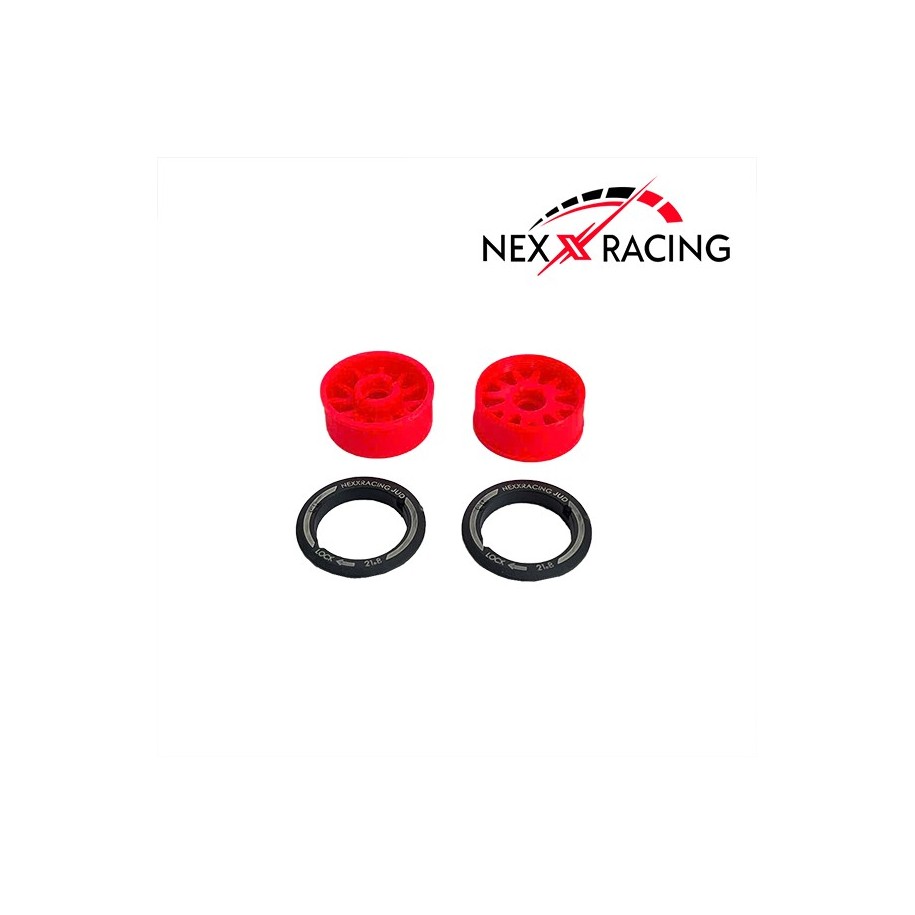 Cerchi Anteriori Nexx Racing “JUD” EVO Flanged 0mm Rossi (NXUSA-EVO-F+