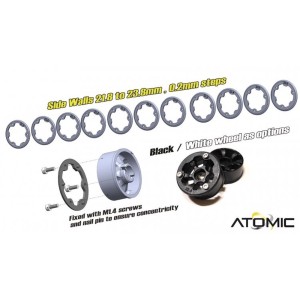 Kit Flange Laterali + Viti (11 Coppie: 21.8-23.8mm) | Bollicine Modell