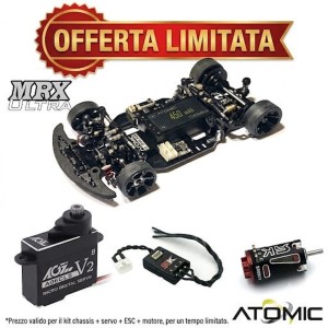 Atomic MRX Ultra 2WD Pack | ESC Marka 20A, Servo AGFRC & Motore 3500KV