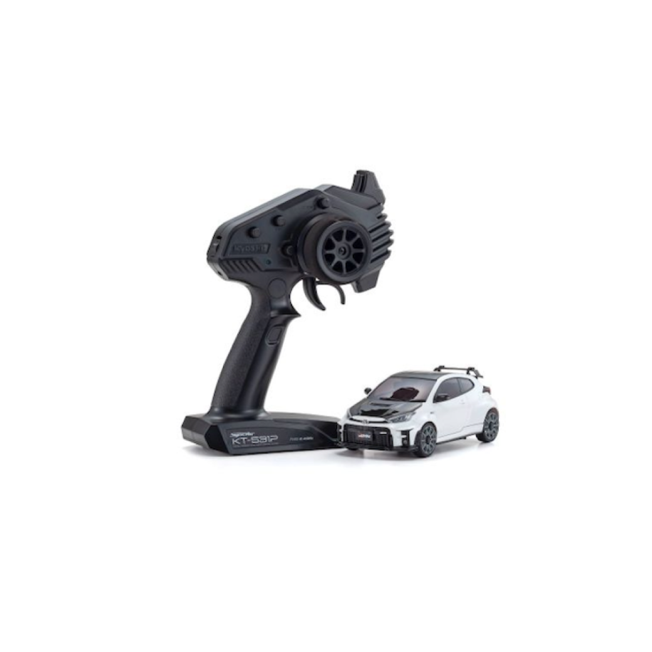 Kyosho Mini-Z AWD Series Ready Set Toyota GRMN Yaris Circuit  White (MA020-KT531P)