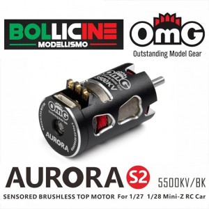 OMG-MT-AURORA-S2-3500KV/BL Sensored brushless top motor for 1/27 and 1/28 Mini-Z RC Car