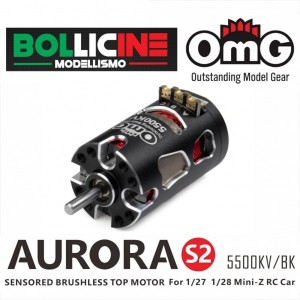 OMG-MT-AURORA-S2-7500KV Sensored brushless top motor for 1/27 and 1/28 Mini-Z RC Car