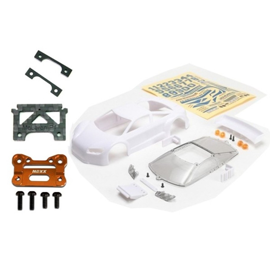 KIT JOMUREMA 280355 - JR-GT01 Car Body + Front Body Mount Base + Carbon Fiber Adapter