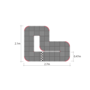 Kyosho MiniZ Grand Prix Pista 30 URETHANE (48 mattonelle - 30X30