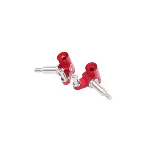 NX-271-R Nexx Racing Set fuselli in alluminio per V-LINE con asse ruota da 3 mm (Rossi)