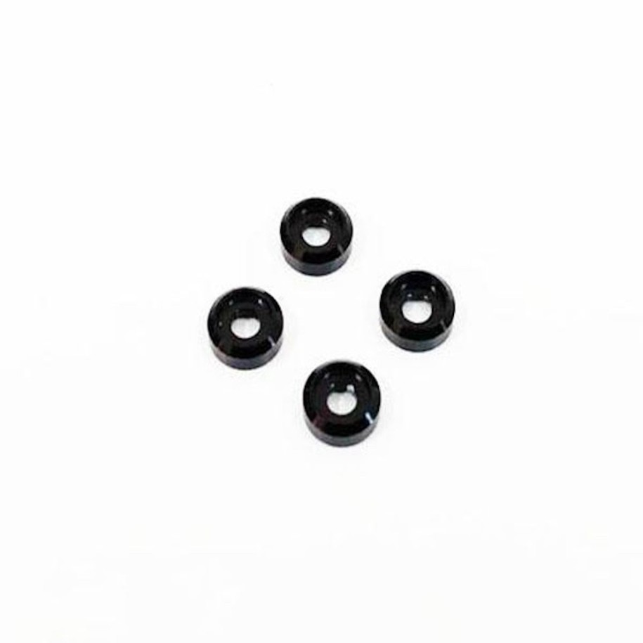 NX-072 NEXX Racing rondelle in Alluminio da 2mm  (4pcs) (Nero)